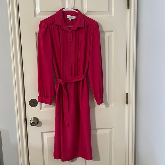 Vintage dress Schrader Sport New York Pink size 12 lightweight - Picture 1 of 2